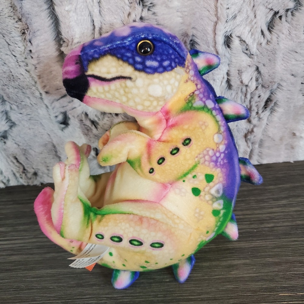 Wild Republic Multicolor Stegosaurus Baby Dino Plush 7" Stuffed Dinosaur